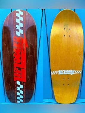 KROOKED SKATEBOARDS ZIP ZOGGER SKATEBOARD DECK - MOUNTED BUT NEVER RIDDEN 10.75”